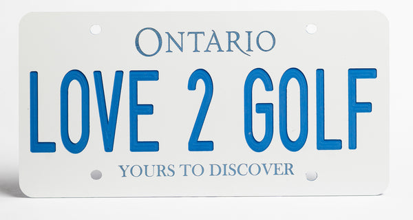 Ontario Novelty Car Plates