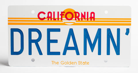 California Sun License Plate