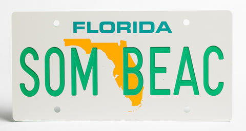 Florida Map License Plate