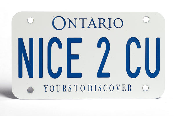Ontario Motorcycle Plate