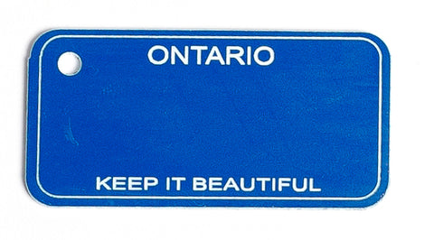 Ontario Key Tag - Keep It Beautiful (Blue)