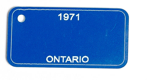 Ontario Key Tag - 1971