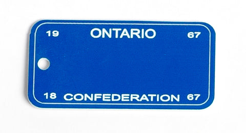 Ontario Key Tag - Confederation 1967