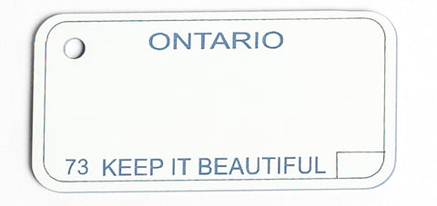 Ontario Key Tag - 1973 Keep it Beautiful