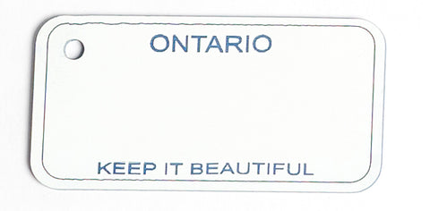 Ontario Key Tag - Keep It Beautiful (1974-1983)