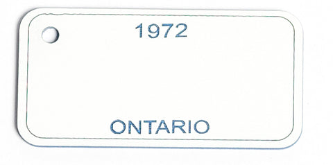 Ontario Key Tag - 1972