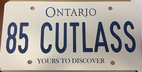 Ontario License Plate